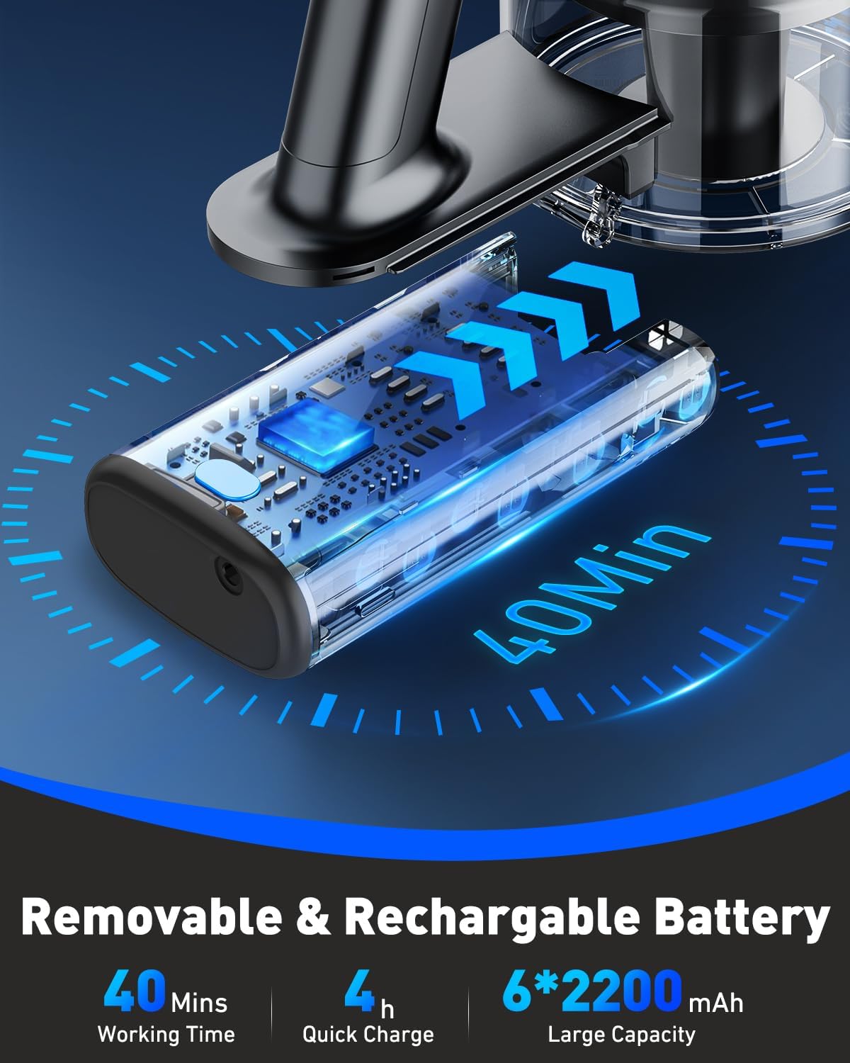 A27 Stick Vacuums & Electric Brooms, Blue