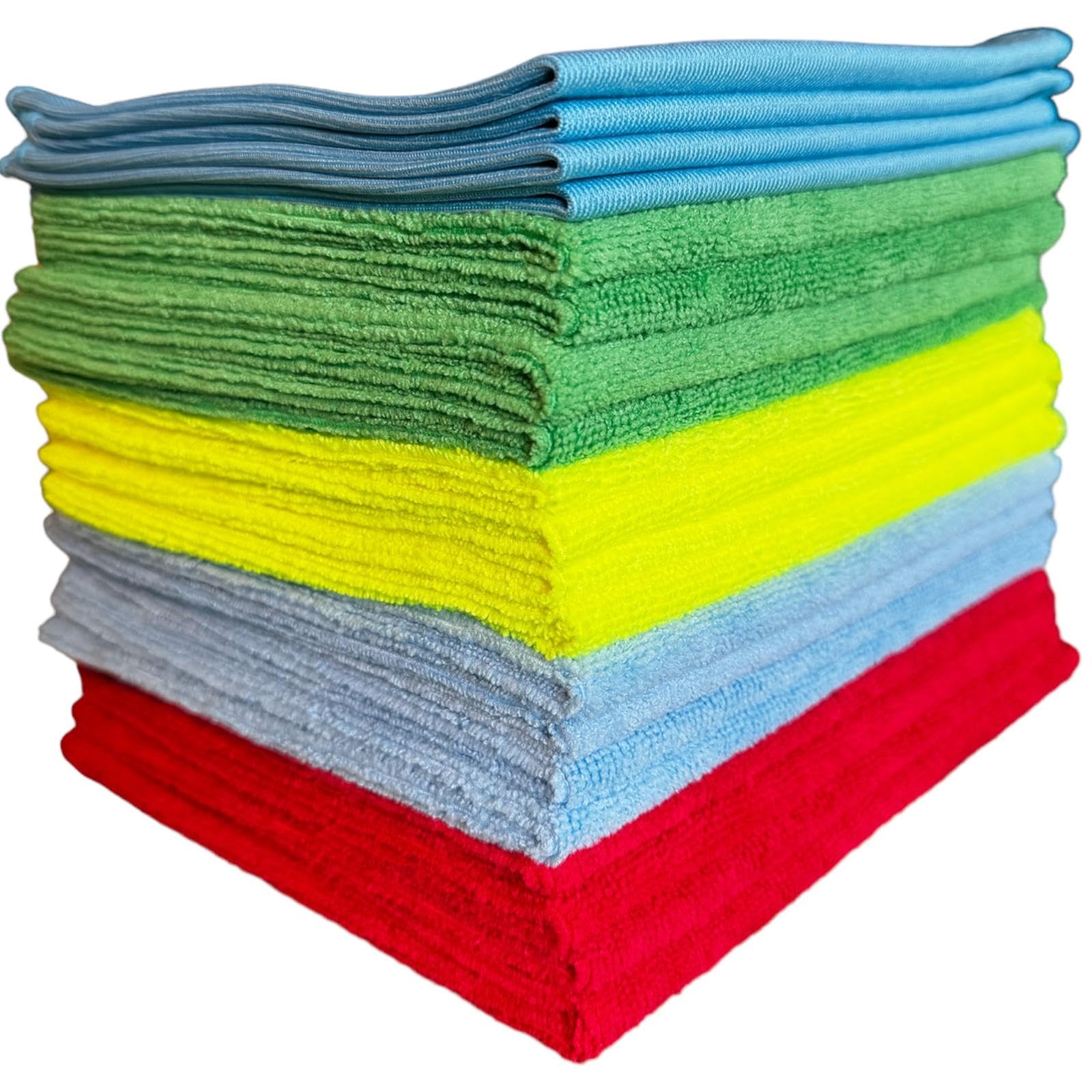Bella's ShopMicrofibre Cloth bulk. Multicoloured pack for Home and Kitchen, Reusable Cleaning Cloth, Car Cleaning Cloths, Lint free Cloth, Glass Cloths, Bathroom accesories, Rags, House essentials.