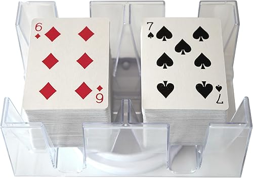 Miniatura 14 de DNB - Bandeja giratoria para cartas de juego – 2 cubiertas de plástico giratorio