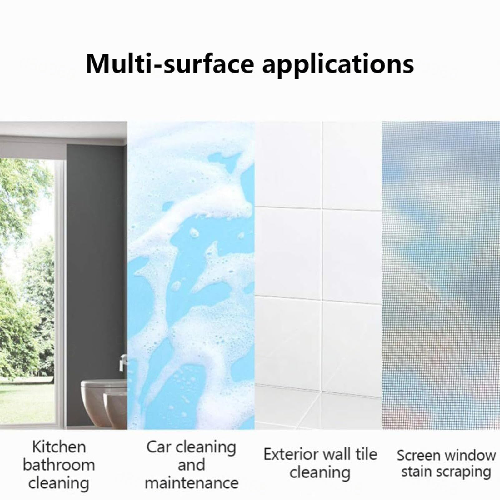 Escobilla De Goma para Suelos, con Mango De 130 Cm De Largo Air Broom as Seen on TV, Escoba De Goma para Suelos Limpia Vidrio,Polvo Fino,Cabello Y Líquidos,Small:35×130cm