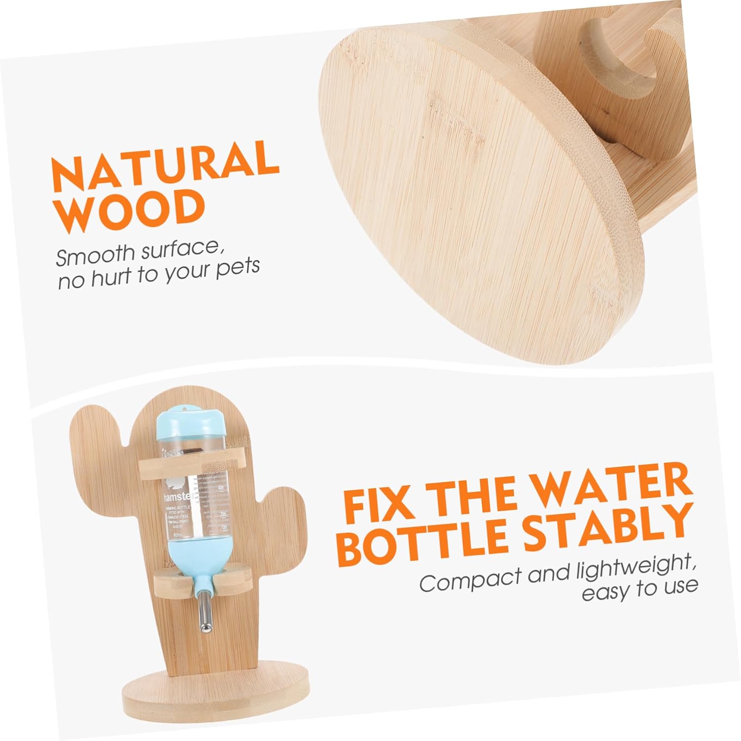 Wear-Resistant Chinchilla Water Bottle with Vertical Stand Hamster Drinking Accessory Easy to Install Durable and Practical for Pets image 2