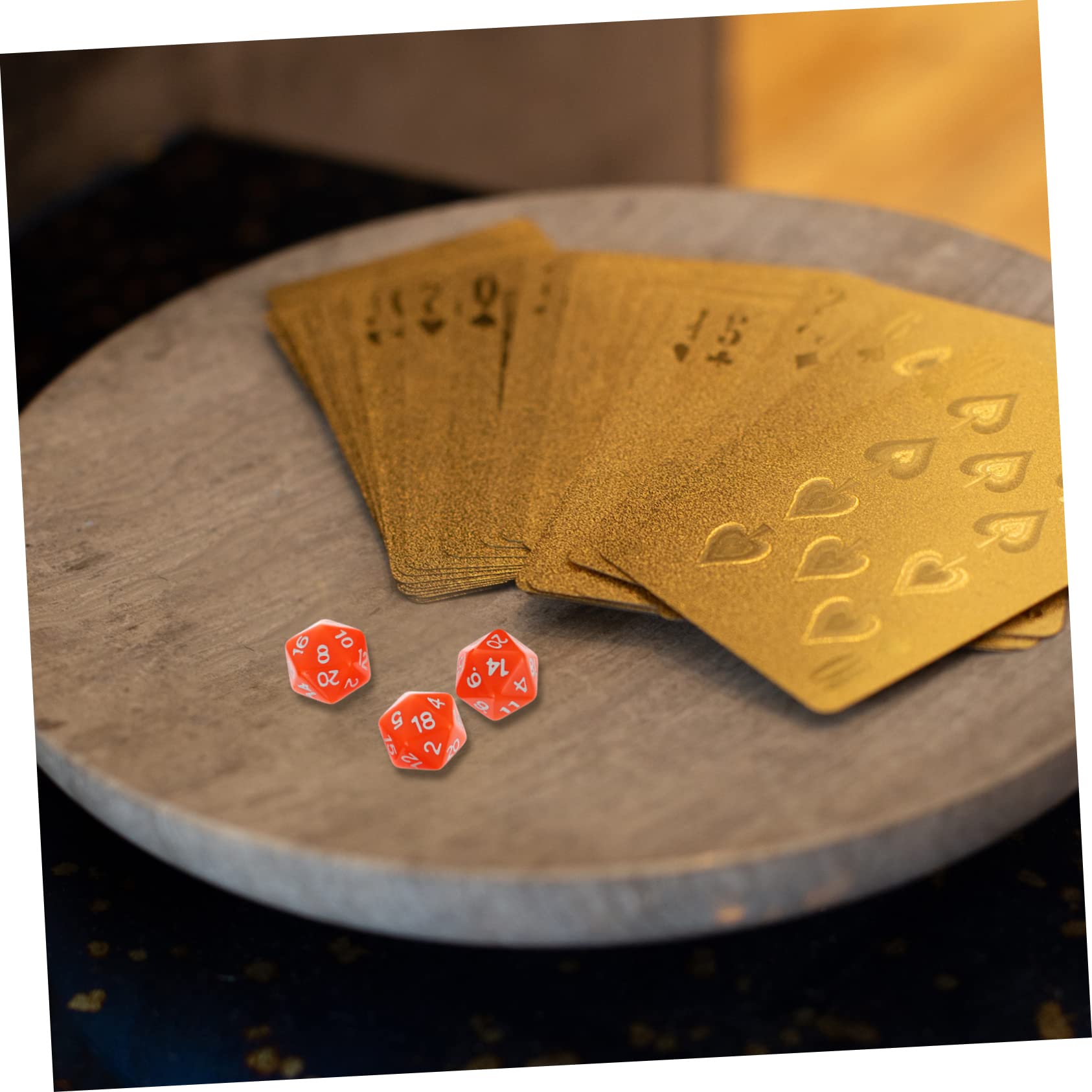 BESTonZON 5 Juegos Copa De Dados Juguetes De Acrílico Juego De Dados De Acrílico Accesorios para Divertido o De Contar Historias Numéricos De Juguete Colocar