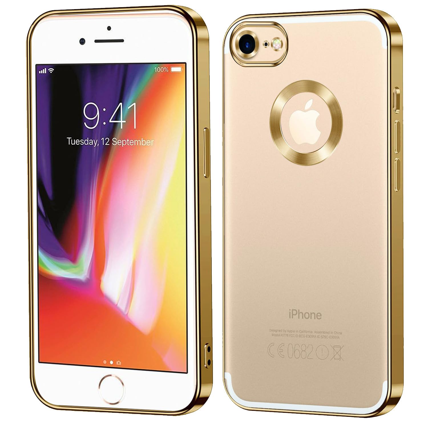 Apple iPhone 8 256GB ゴールド 本体（&画面保護フィルム） CRodible Mobile Phone Cover Compatible for Apple iPhone 8 | Gold