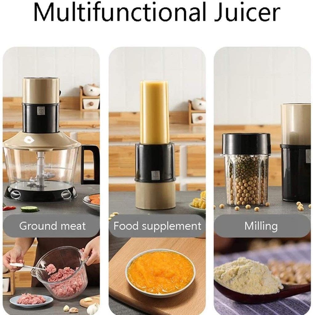 Food Processor, Household Electric Meat Grinder, Stainless Steel Meat Grinder, Meat, Vegetable, Fruit and Nut Mincer (37.5×20.5×18.5 Cm)