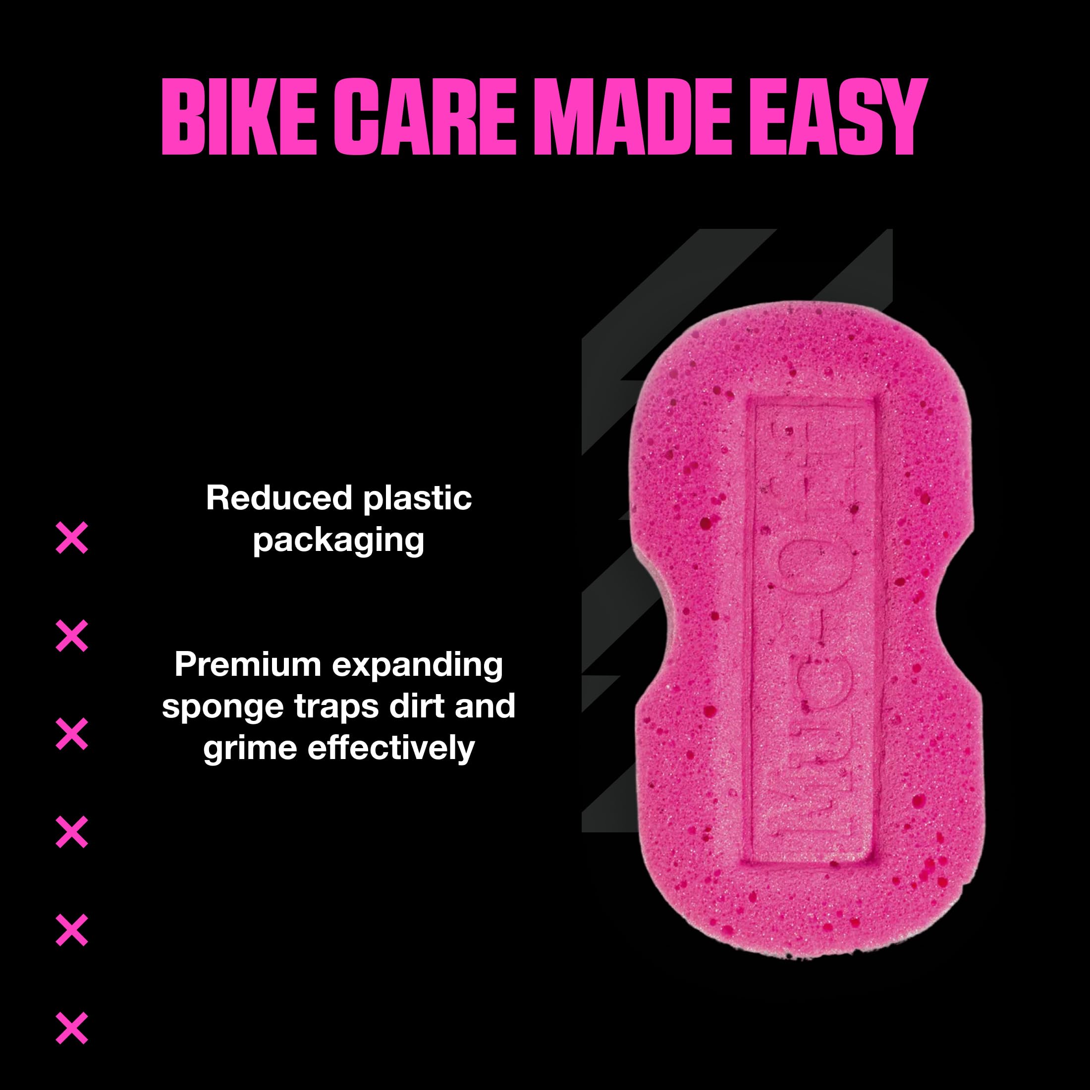 Muc-Off Expanding Sponge – Gąbka do Mycia Auta, Motocykli i Rowerów – Ergonomiczna Gąbka Rozprężna do Czyszczenia Rowerów i Pielęgnacji Samochodu