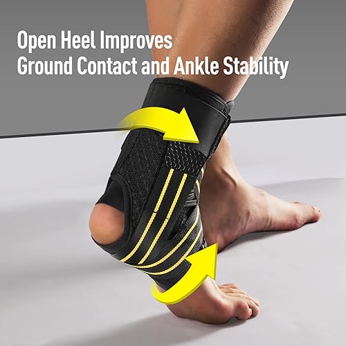 Miniatura 4 de AGPTEK Tobillera, soporte de tobillo para hombres y mujeres, estabilizador de tobillo para recuperación de lesiones, esguinces, dolor de