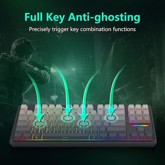 Teclado Mecánico Redragon S164-00 TKL Inalámbrico miniatura 9