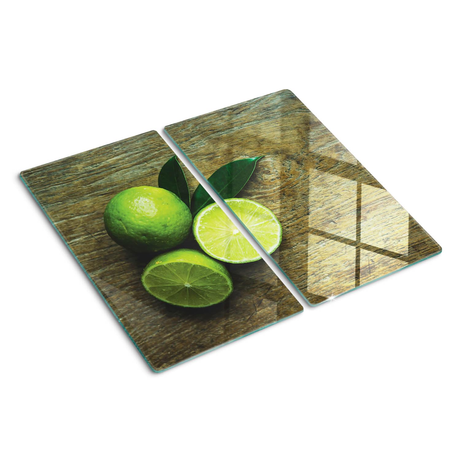 Planche de cuisine en verre au design symétrique et modernité