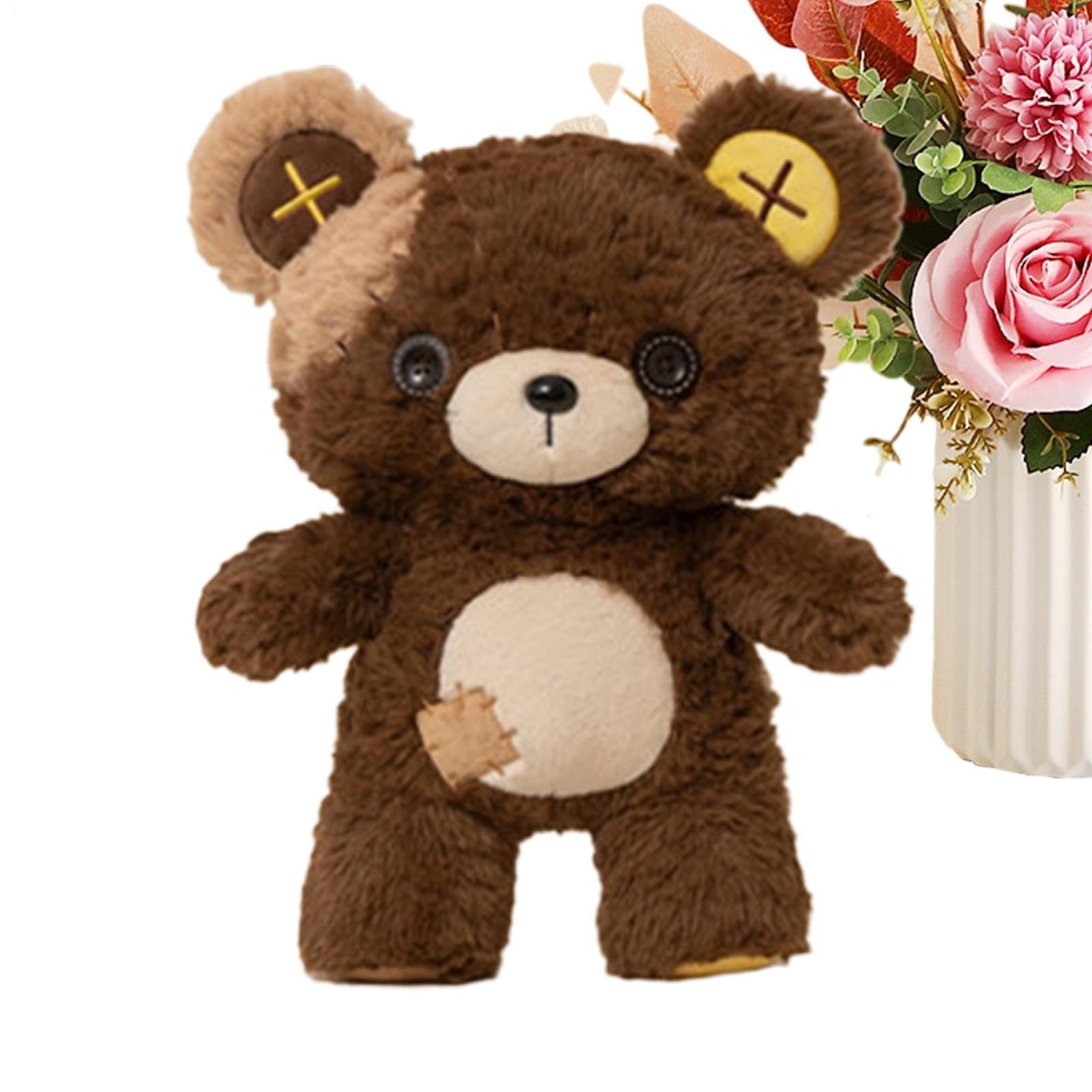 Peluche de 35 cm con ojos de botón y parches para decoración infantil 8