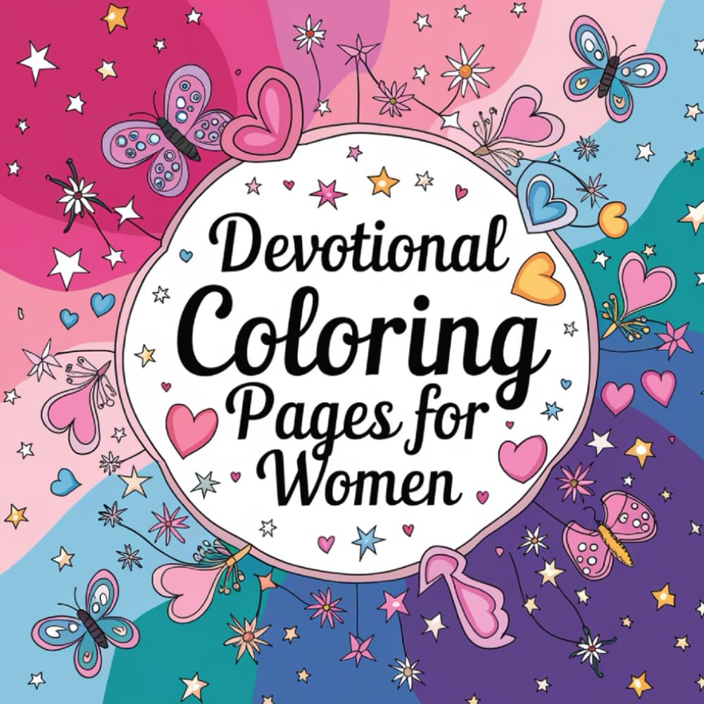 Devotional Coloring Book For Women: 50 Beautiful Bible Blessings Coloring Pages