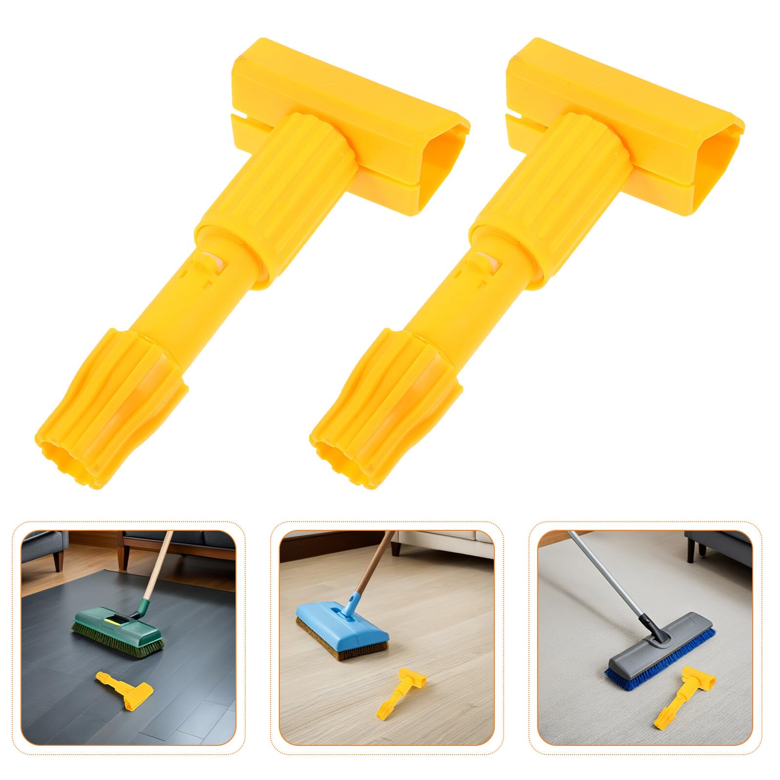 4pezzi Clip per Asta della Spugna di Clip di Ricambio per Asta della Spugna in Plastica Connettore per Testina di Pulizia del Pavimento della Dust Putter
