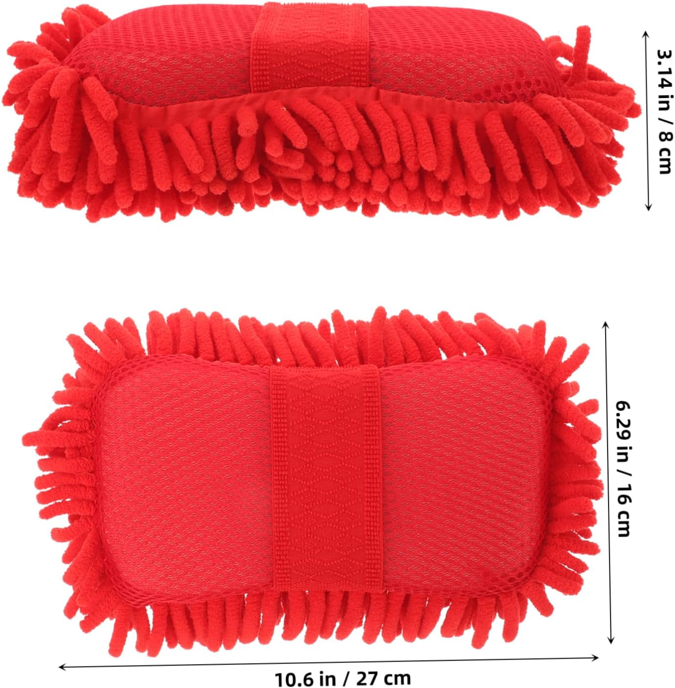 MAGICLULU Ultra-Absorbent Car Wash Mitts Microfiber Cleaning Sponge for Auto Detailing for Car Washing and Window Cleaning Reusable and Sturdy