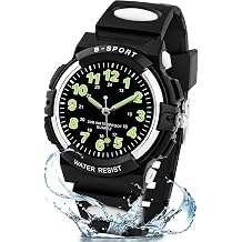 Kids Watch for Boys Girls,30M Waterproof Children's Analogue Watches Soft Rubber Band,Easy to Read Dial Time Outdoor Wristwatch for 5-18 Years Old