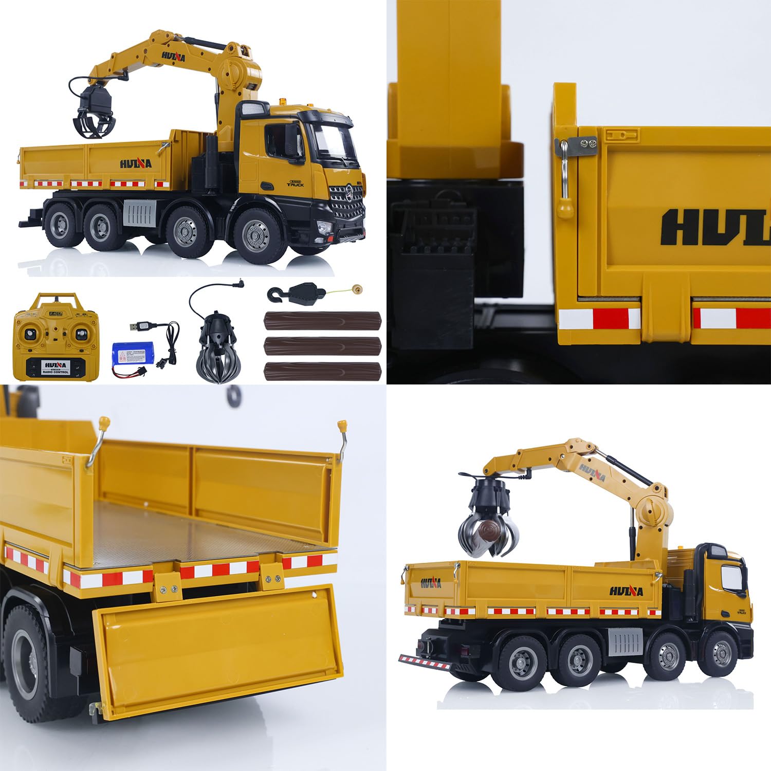 Huina 1538 1/14 26ch 4軸8輪 折り曲げ式クレーントラック Amazon.co