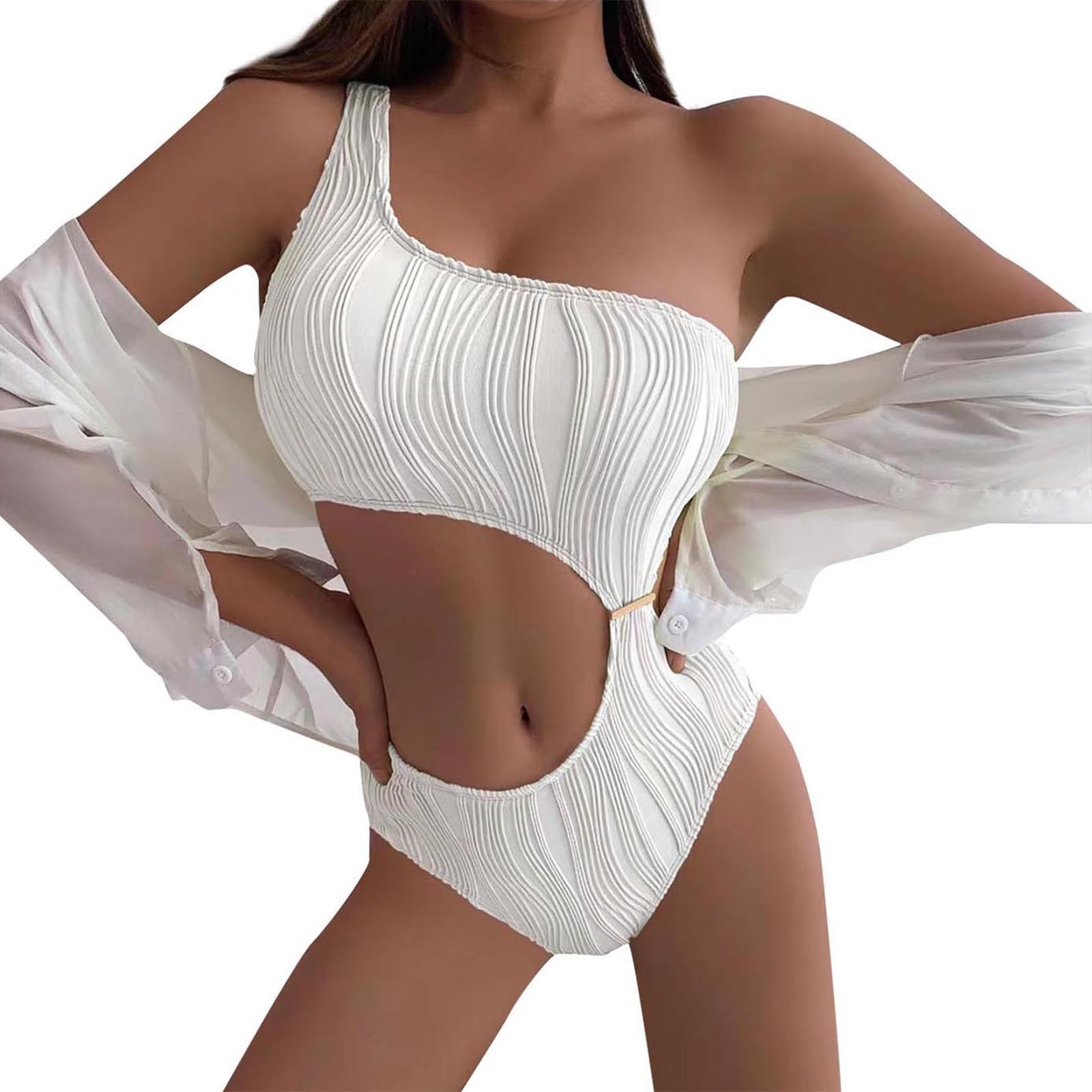 uxxnjfg Bikinis Mujer Braga Alta Traje de Baño Dos Piezas Reductores Cintura Alta Deportivo Sexy Bañador Arena Surf Beachwear