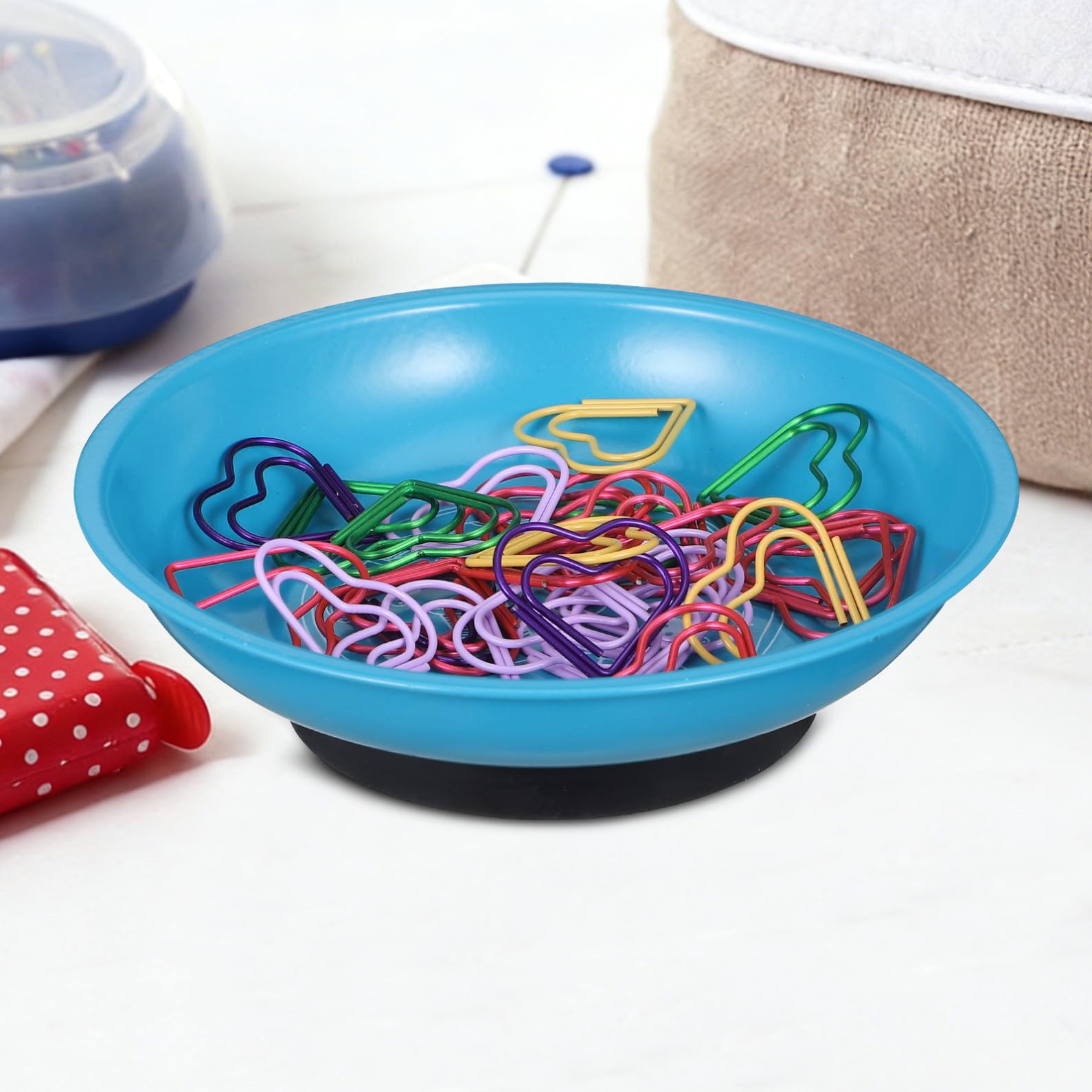 Toyvian 2piezas Plato Magnético Portaagujas De Coser Organizador De Alfileres Portaagujas Alfiletero Cuenco Magnético