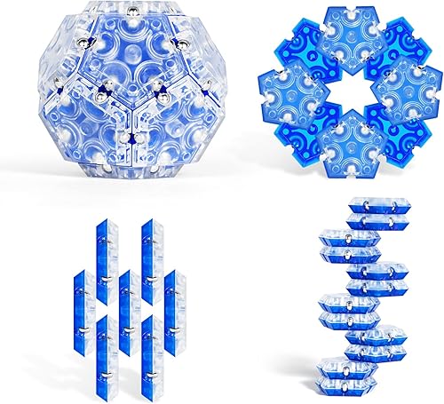 Miniatura 3 de Toys of 12 Piece Set Fun Executive Desk Toy Puzzles para adultos mayores de 14 años y bloques de construcción Gir-Azul