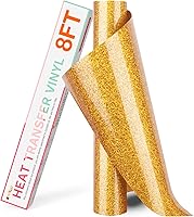 Vista 9 de HTVRONT Rollos de Vinilo HTV de Transferencia de Calor - 12" x 8ft Vinilo HTV para Camisas, Vinilo para Planchar para Todas las Máquinas de Corte