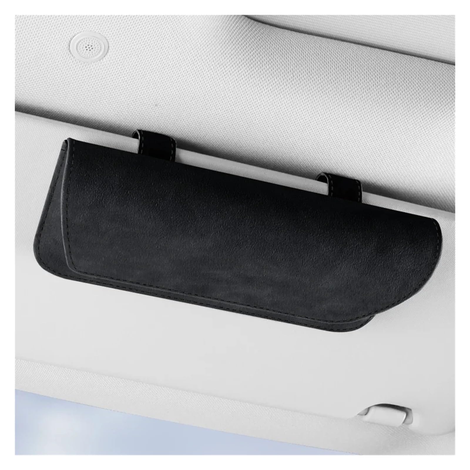 Soporte para Gafas De Coche Accesorios para Vehículos Decoración Interior Funda Organizador Almacenamiento Solar Estuche para Gafas De Sol Coche(Gold)