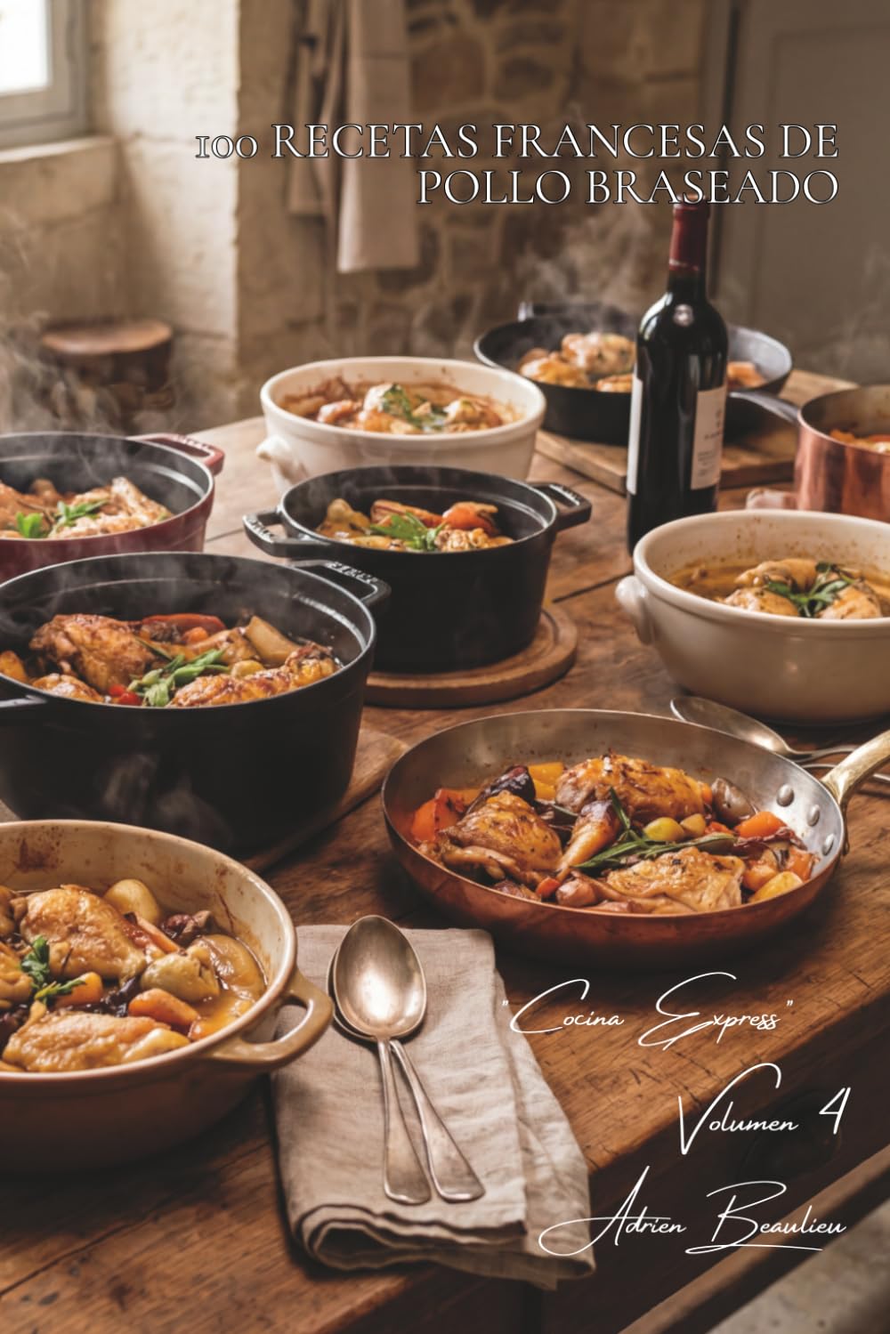100 recetas francesas de pollo braseado: Platos regionales para un sabor profundo y una carne que se deshace (SERIE POLLO (35 volúmenes) – Subserie "Cocina Express")