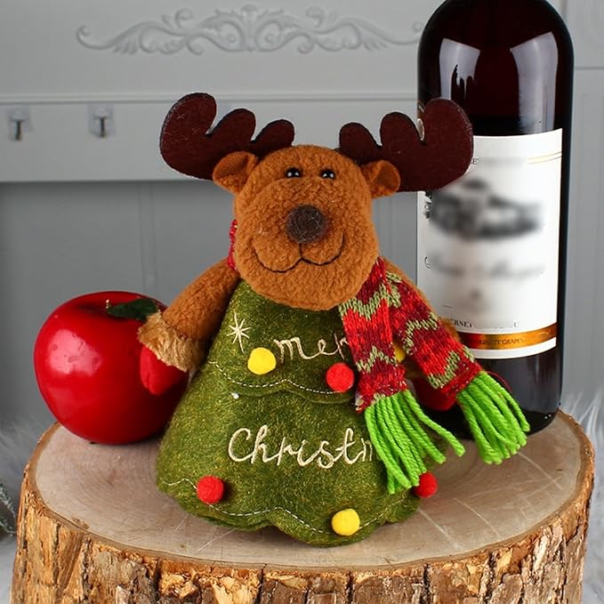 Christmas Gift Bags with Zipper, 2024 New Christmas Linen