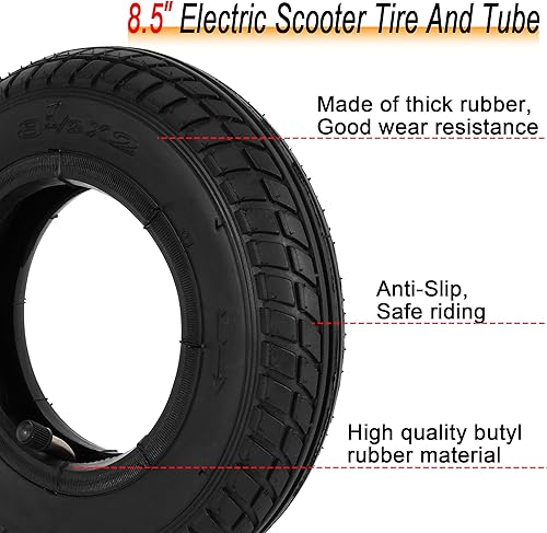 Miniatura 2 de Juego de 2 neumáticos de 8.5 x 2 y tubos interiores 8 12 x 2 neumáticos eléctricos 5075-6.1 ruedas de repuesto para scooters eléctricos Bladez,