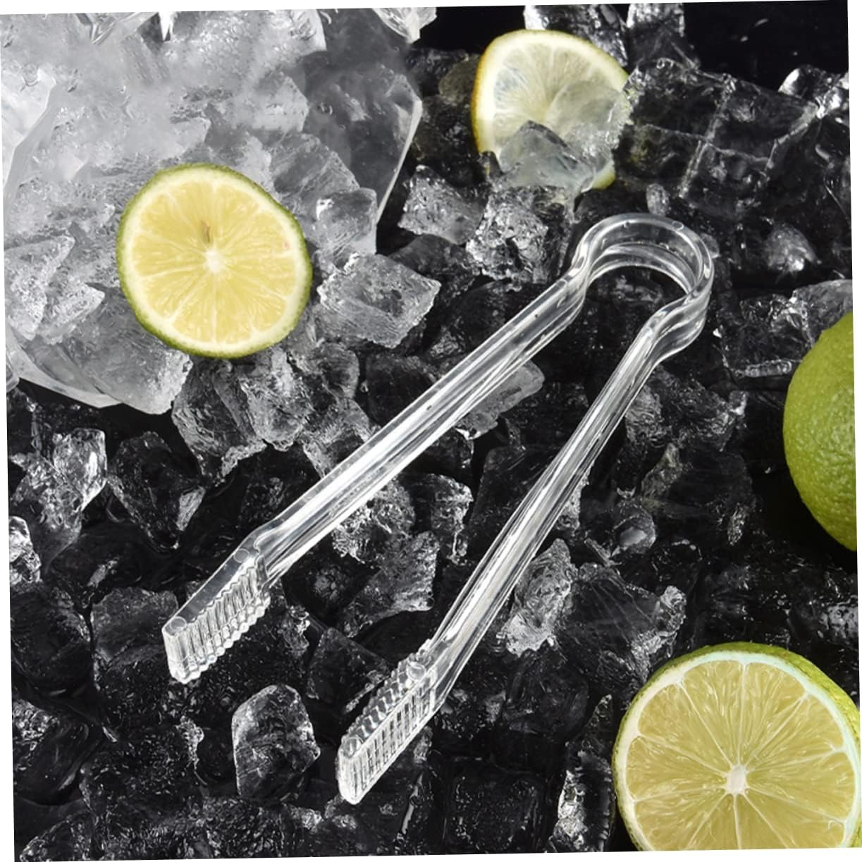 Cabilock 10pcs Ice Cube Tongs Multipurpose Food Clip Acrylic Ice Cube Clamp Small Kitchen Gadgets Cups for Freezer