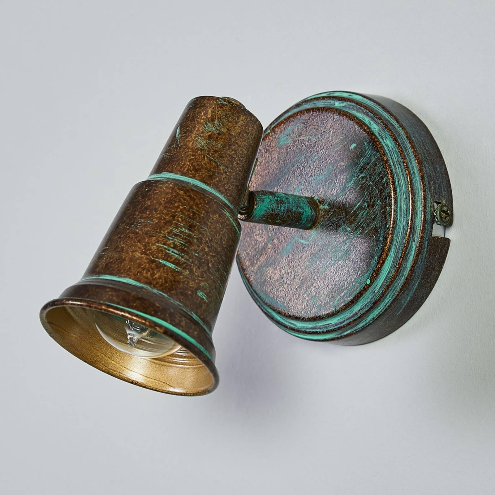 Lindby Spot Arielle à intensité variable (Antique, Classic) en Bronze Métal e. a. pour Salon & Salle manger (1 lampe,à E14) Applique