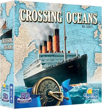 Rio Grande Games Crossing Oceans Economic Strategy Maritime Board Game for 2-4 Players, Ages 14+, 19th Century Trading Game with 45-90 Minute Gameplay