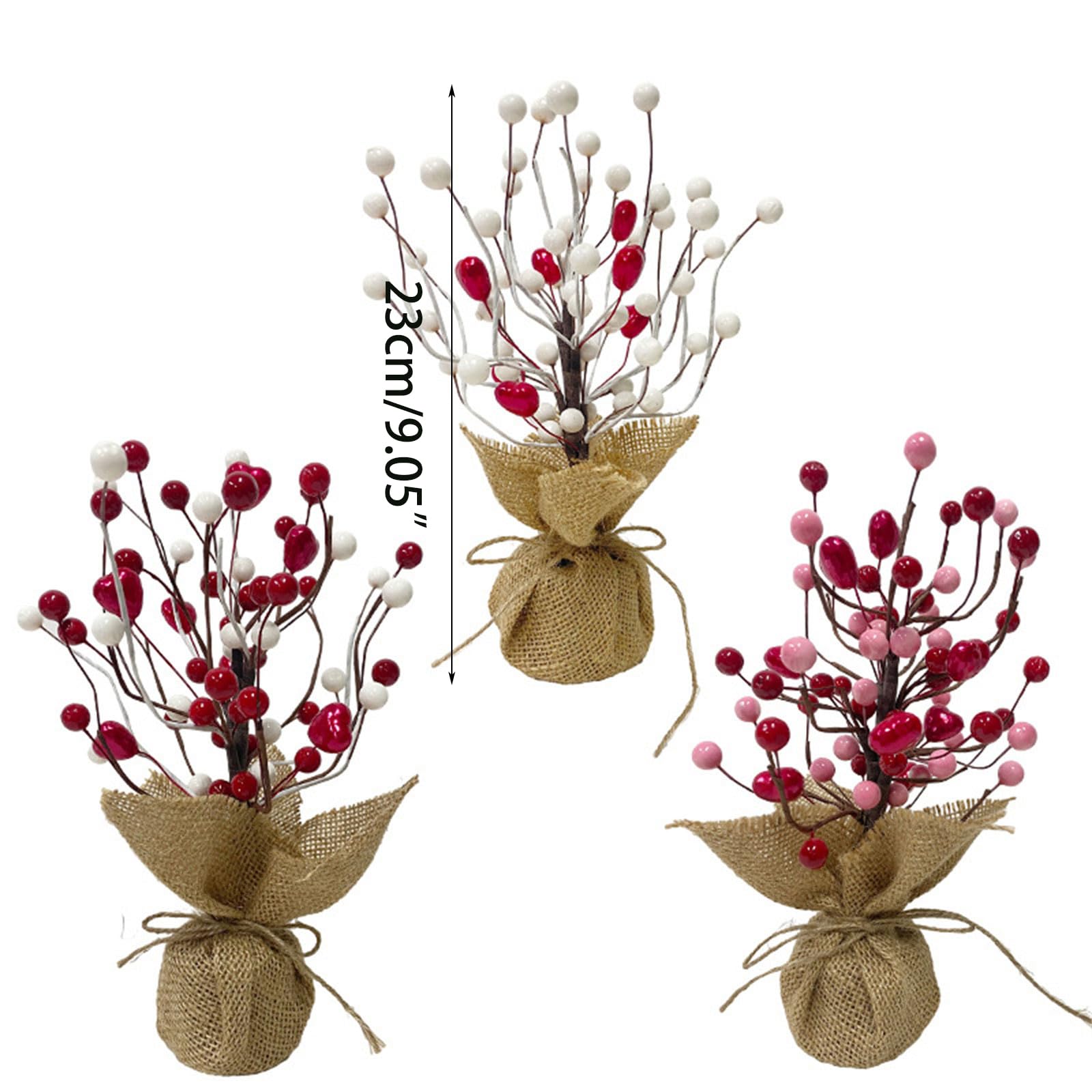Árbol Artificial Decorativo con Forma de corazón, Ideal para Bodas y Fiestas de San Valentín (A09374)