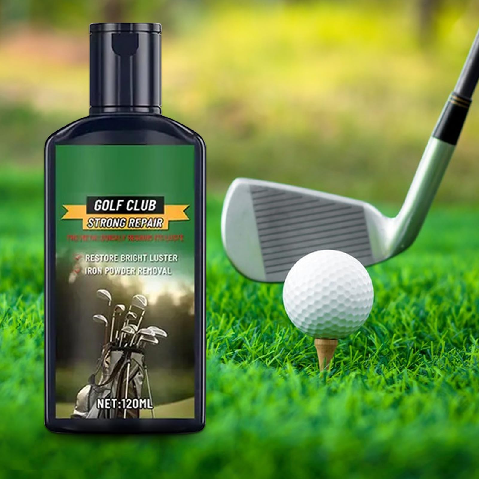 Golf Iron Cleaner, composto da 120 ml con spugna per lucidare giocatore di golf e metallo e alluminio