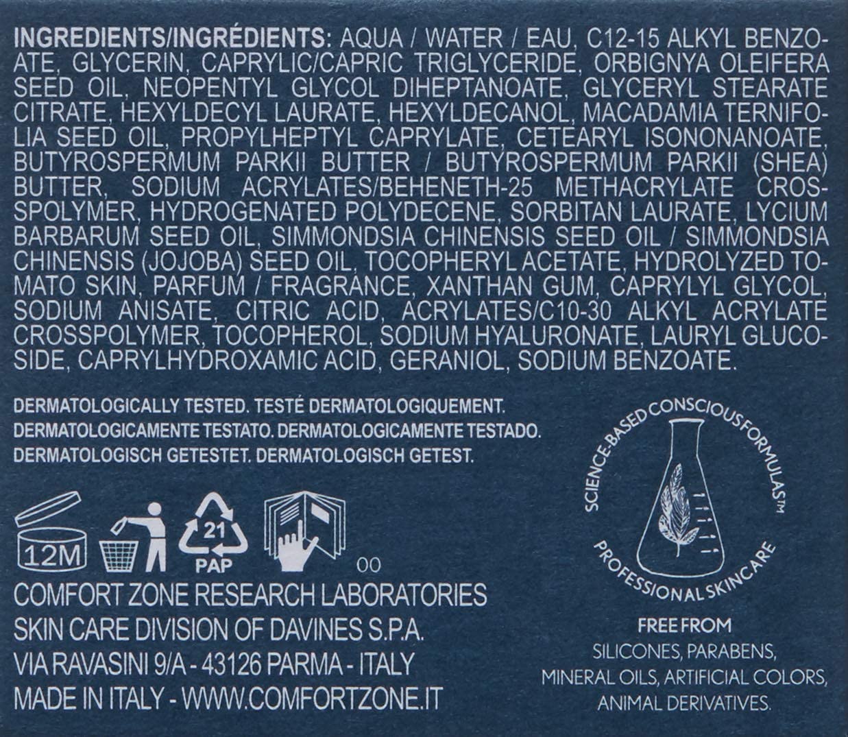 [comfort zone] Renight Nourishing Vitamin Cream, Night Treatment To Nourish And Hydrate, Ideal For All Skin Types - Image 9