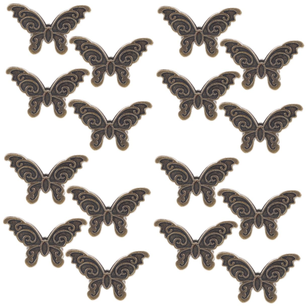ARTIBETTER 4 Sätze Schmetterlingsclip Name Clips Büroklammern Groß Tagebuchclip Geldscheinklammer Aus Metall Tagebuchklammern Aus Metall Ausweisclip Bill Clip Zinklegierung 4 Stück * 4