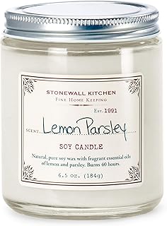 Stonewall Kitchen Lemon Parsley Soy Candle, 6.5 Ounce