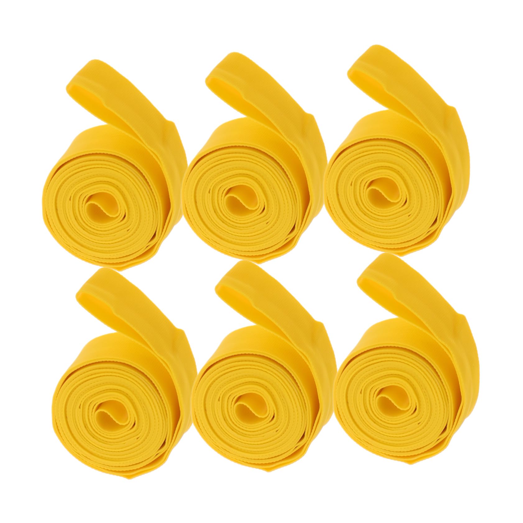 HANABASS 6pcs Anti-Puncture Bike Tire Pad Cycling Tire Liner PVC Rim Strips for Road and Mountain Bikes