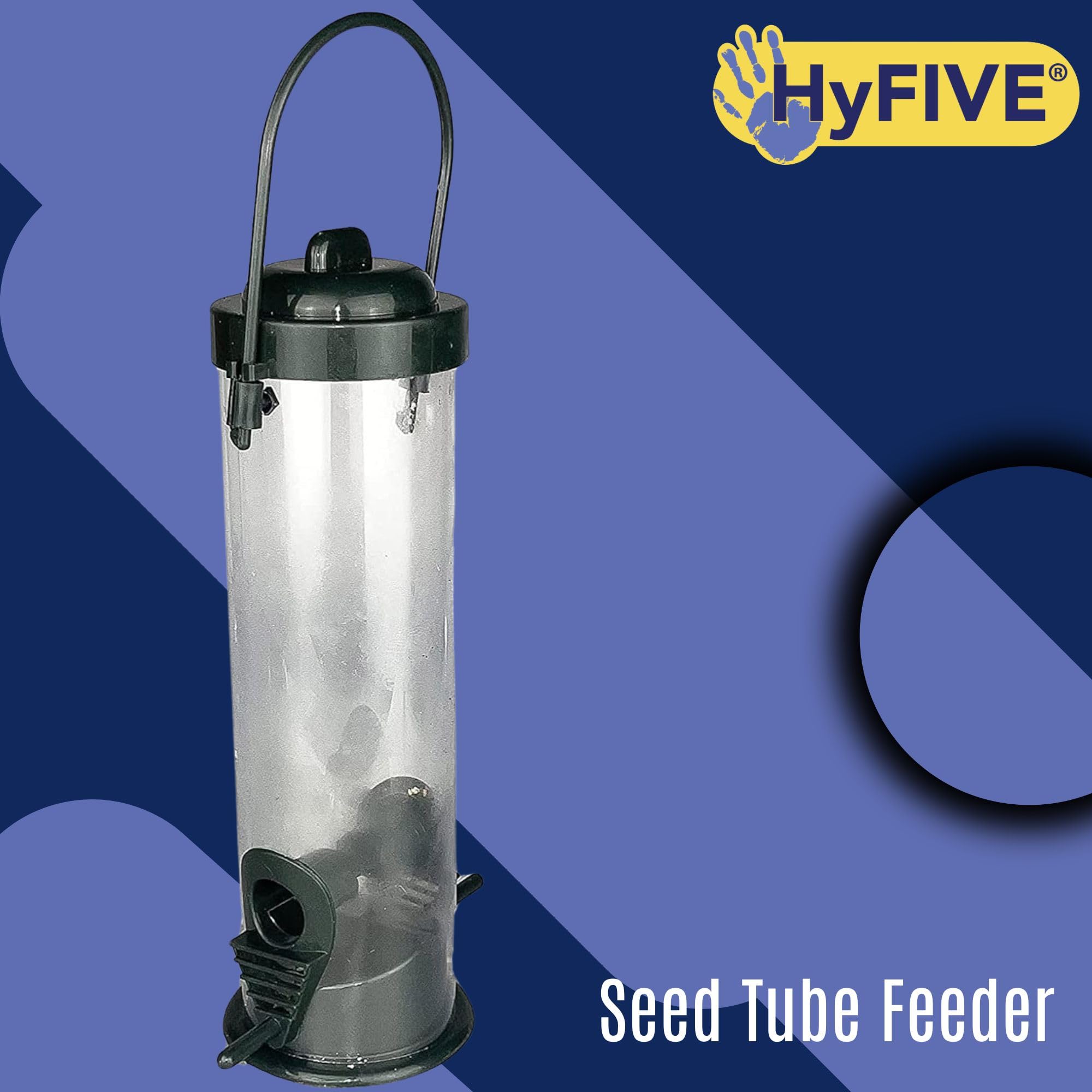 Hyfive Kit de Estación de Alimentación para Pájaros Silvestres Con Soporte Estabilizador, Comederos Colgantes, Baño de Agua, Grande, 240 cm, 4 Postes