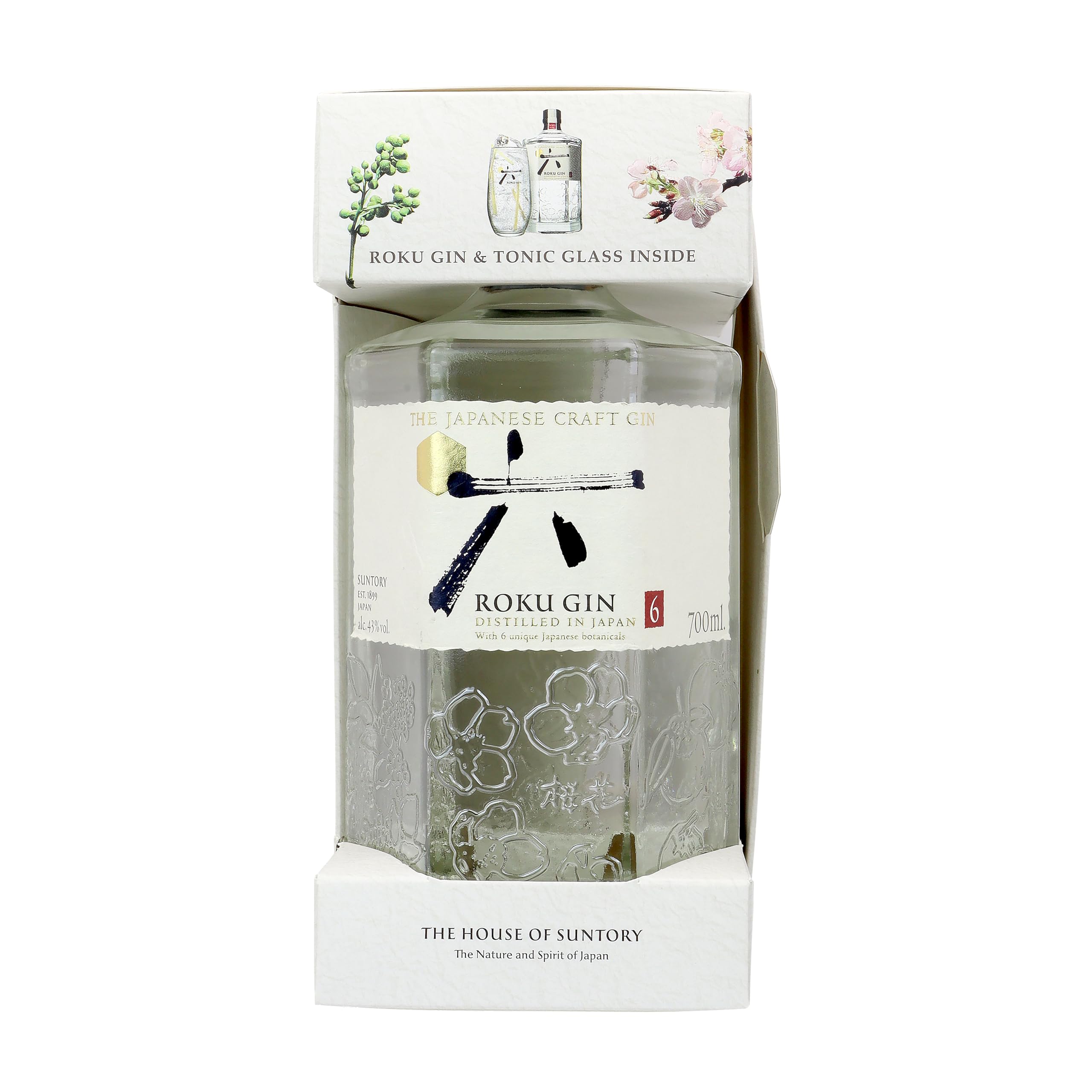 Roku Gin The Japanese Craft Gin 43% Vol. 0,7l
