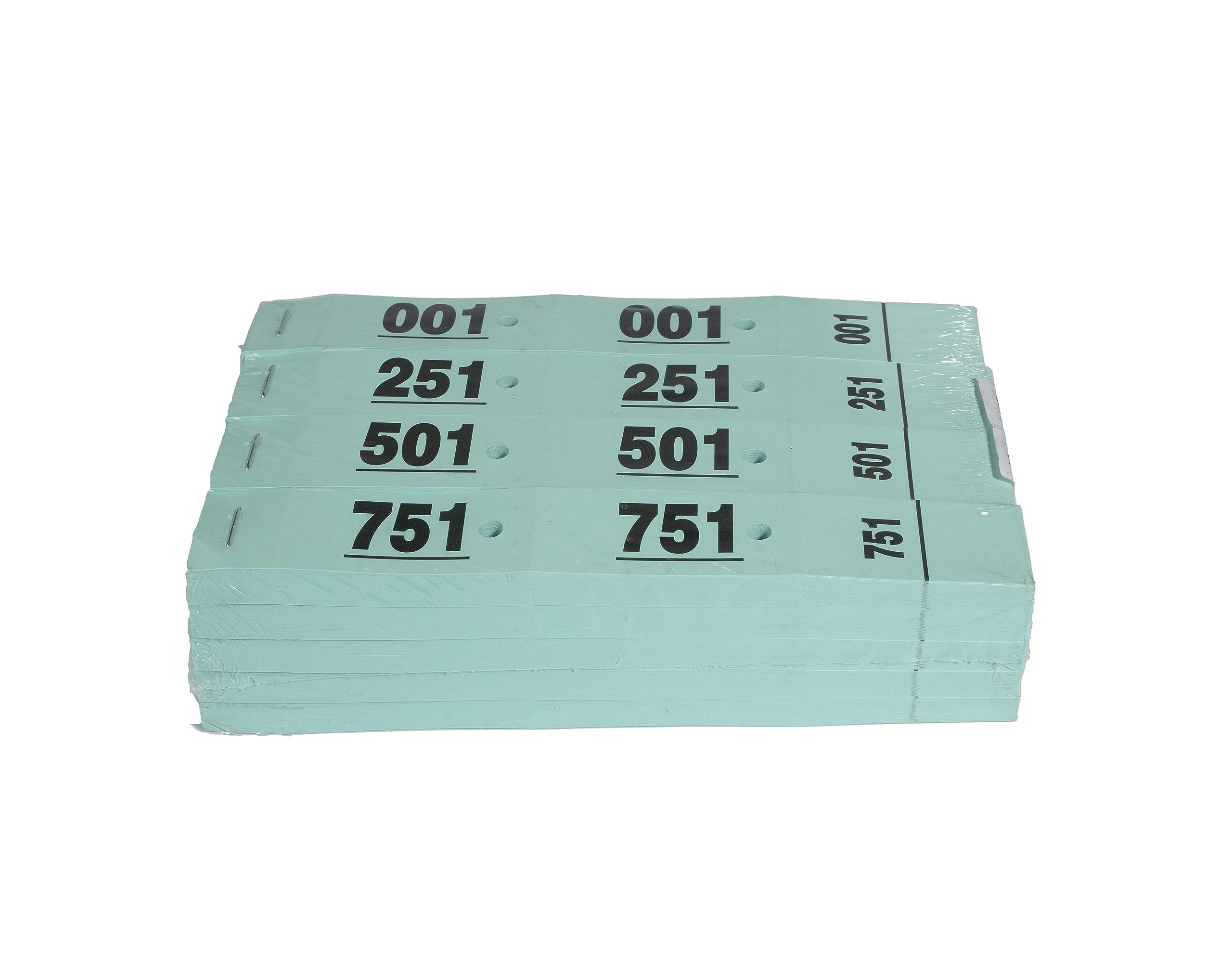 Exacompta 20 Carnets Tickets Vestiaires Vert 20 x 3 cm