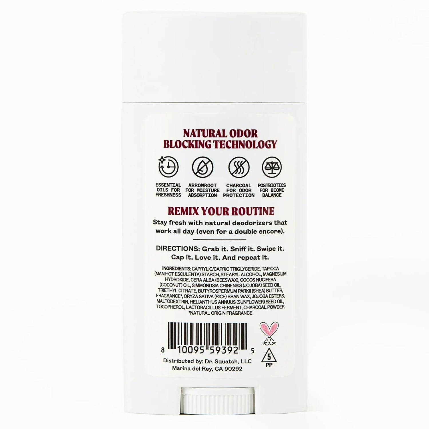 JUKEBOX Natural Deodorant for Women–Rose Hips Don't Lie Scent-Aluminum-Free, No Baking Soda, No Harsh Chemicals, Odor Blocking Technology, Rose, Praline, Lemon Zest-a Dr. Squatch Brand-2.65oz - Image 2