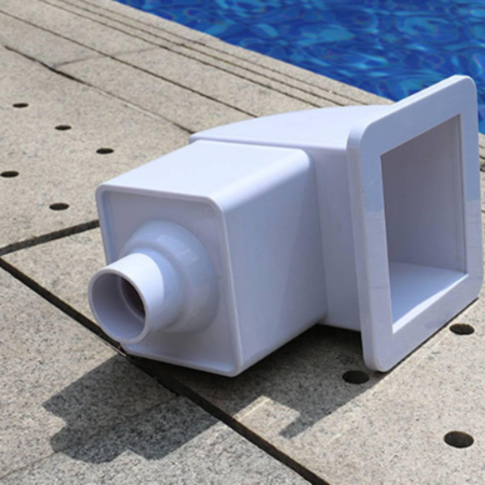 Colcolo Skimmer de Piscina Limpiador Recogedor Cesta Aspirador con Apertura Frontal Cuadrada y Bajo de Canalización al Filtro para Hojas y Ramas Adecuado para