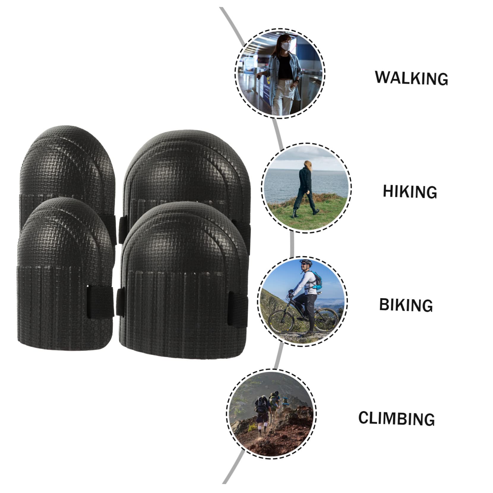 CIMAXIC 2 Pack Adult Knee Guards Men's Foam Kneepad Inserts Professional Work Kneepads Comfortable Wear-Resistant for Garden Car Repair