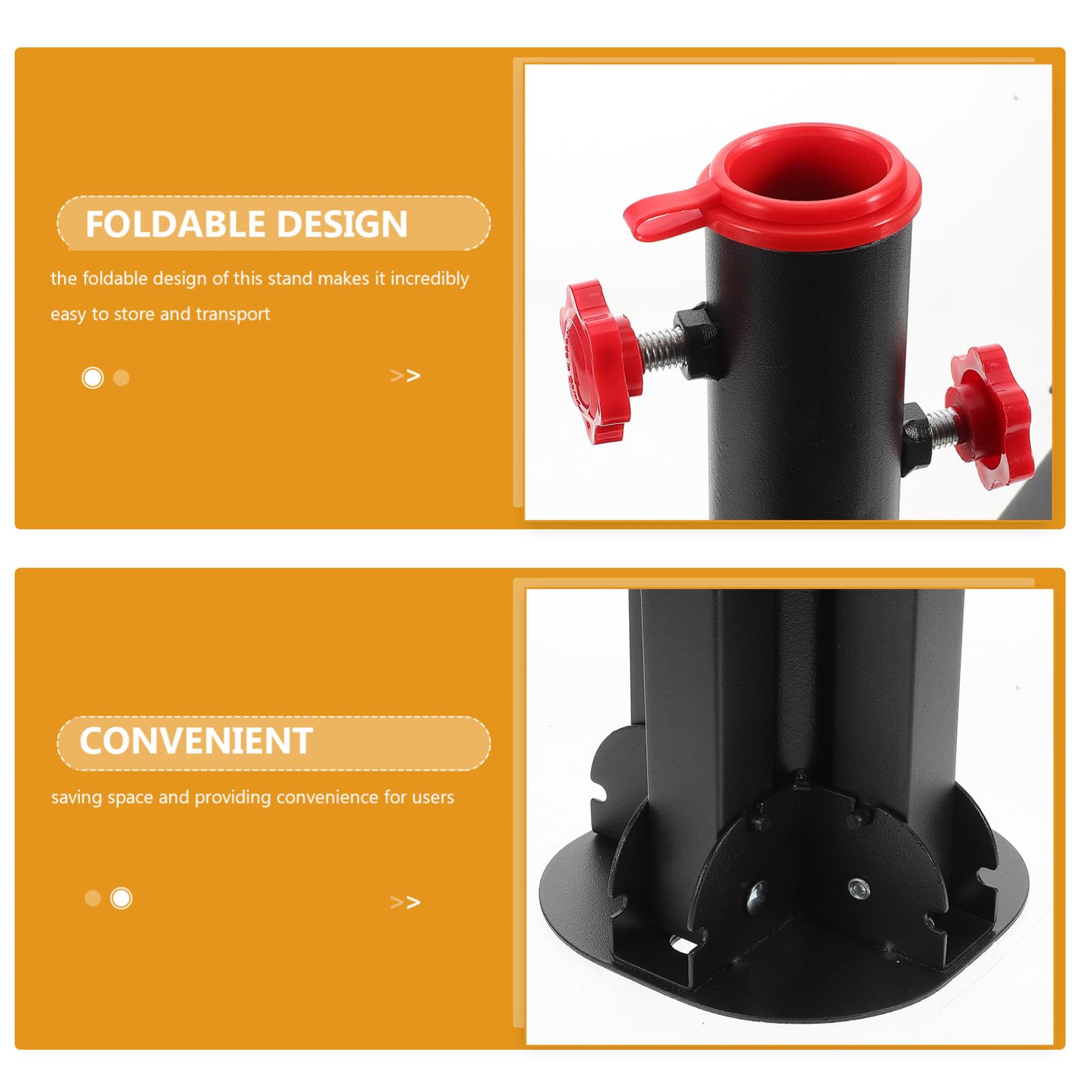 Amosfun Soporte de Base para Árbol de Navidad Plegable Soporte Resistente para Árbol de Navidad Artificial Base para Sombrilla de Patio Suitable