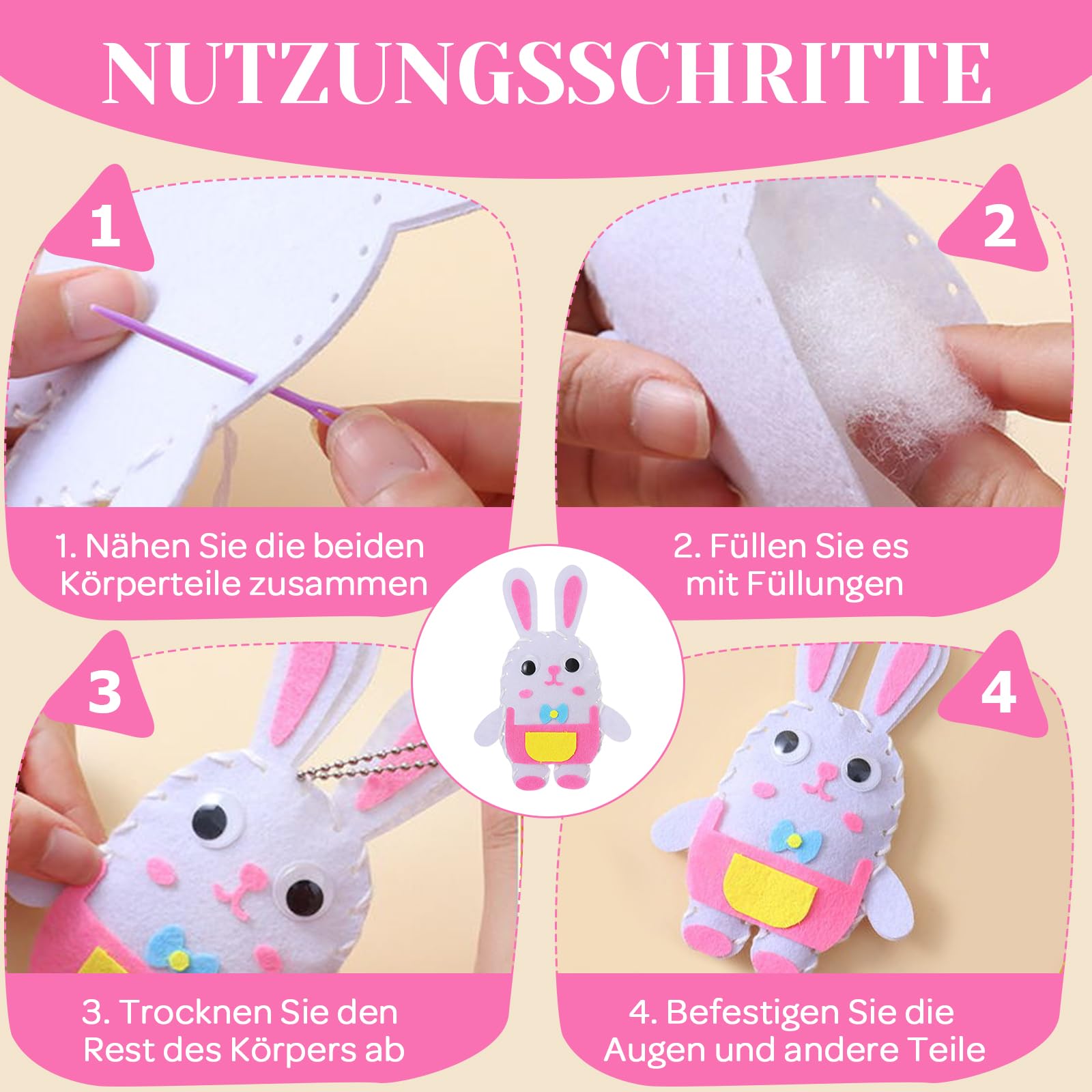 Gioco Educativo Creativo Kit Lavoretti Autunnali Per Bambini - 8 Ricci In Feltro, Adesivi Autoadesivi, Creatività Fai Da Te Set Per Lavoretti Creativi Bambini