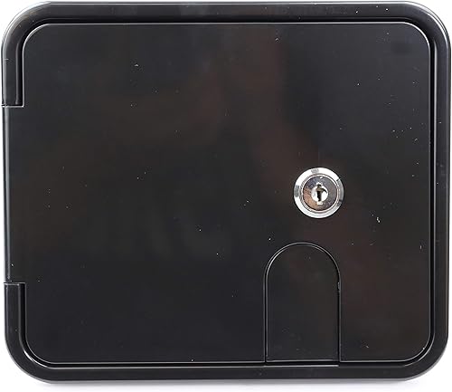 Miniatura 3 de Puerta de acceso eléctrica para puerta de acceso eléctrico para caravana, remolque, autocaravana, autocaravana, color negro