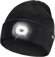 Vista 24 de Etsfmoa Gorro unisex con la luz, regalos para hombres, papá, padre, gorras recargables por USB