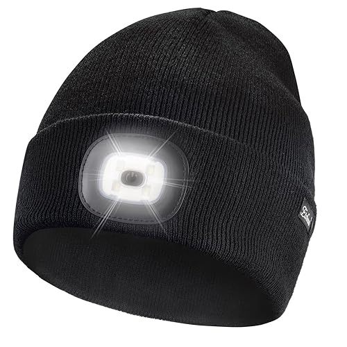 Etsfmoa Unisex Beanie with The Light Gifts for Men Dad