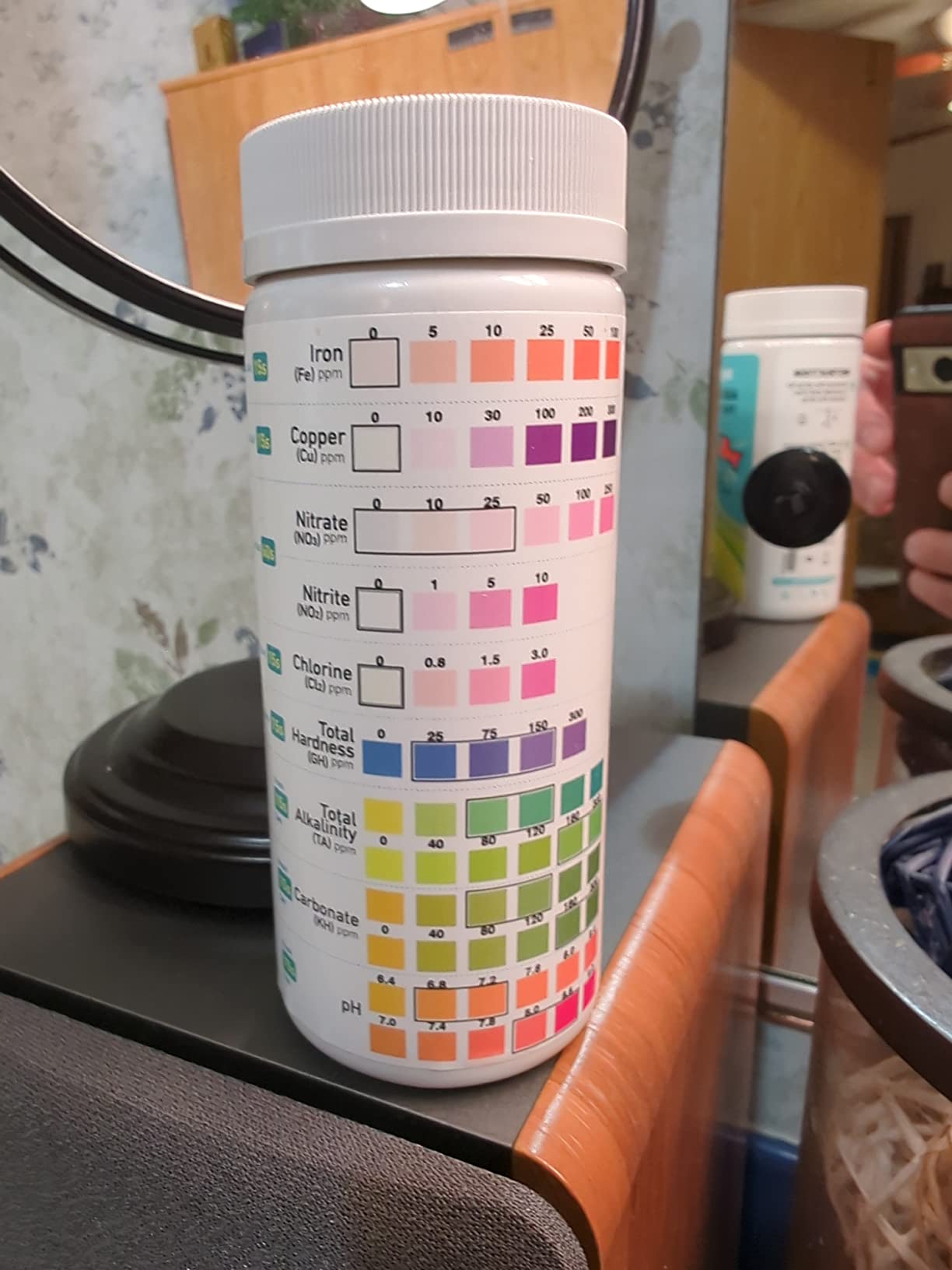 2/mo Finance DAJIANG 9 in 1 Aquarium Test Strips,100 Strips Aquarium