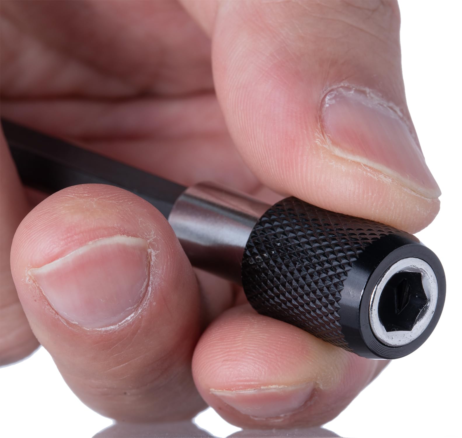 Extension Magnétique Tournevis 1/4" - 150mm Noir - Porte-Embout Hexagonal