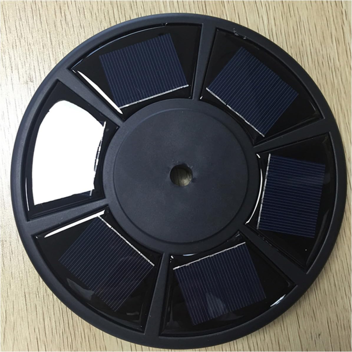 jojofuny Lampada Solare in Plastica Nero per Ombrellone Esterno 42 LED, Resistente alle Intemperie Risparmio Energetico, per Giardino e Spazi Esterni