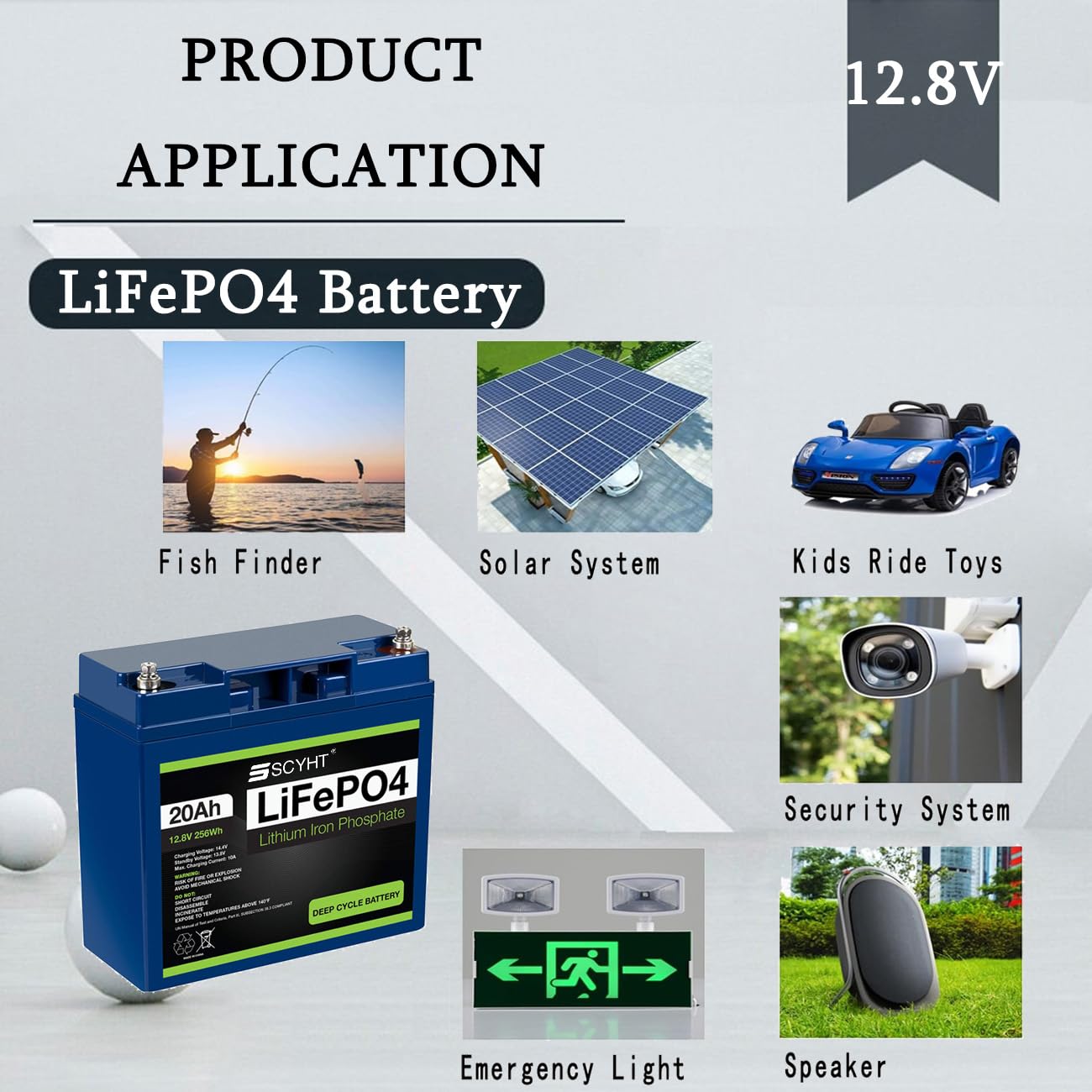 Akumulator litowy 12 V 20 Ah Akumulator LiFePO4 12 V Akumulatory akumulatorowe 20 Ah Akumulatory litowo-jonowe do silników 50 W - 250 W do zasilania awaryjnego,12v20ah 1pack